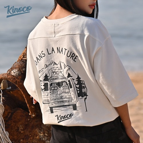 [Kinoco] 키노코 스토리지 티셔츠 크림