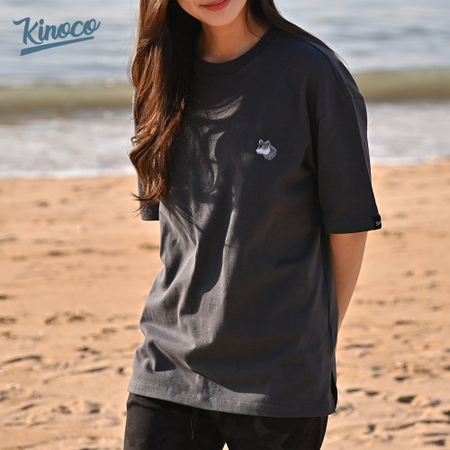 [Kinoco] 키노코 로보 티셔츠 그레이
